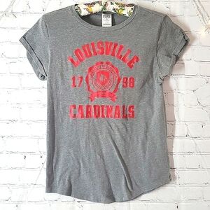 NWOT 2019 Victoria's Secret PINK Louisville Cardinals UofL Kentucky Tshirt Sz S